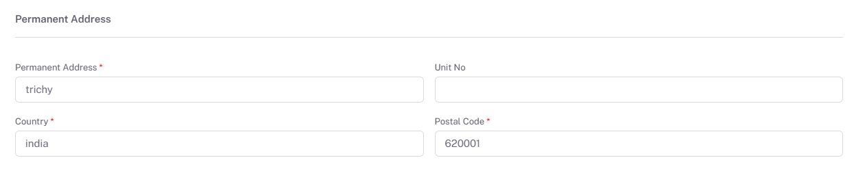 Employee-permanent details